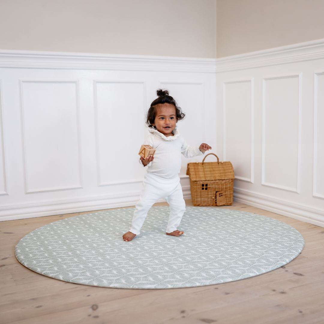 Thy (grøn) skumgulv legetæppe i Kompakt størrelse – perfekt til baby og tumling