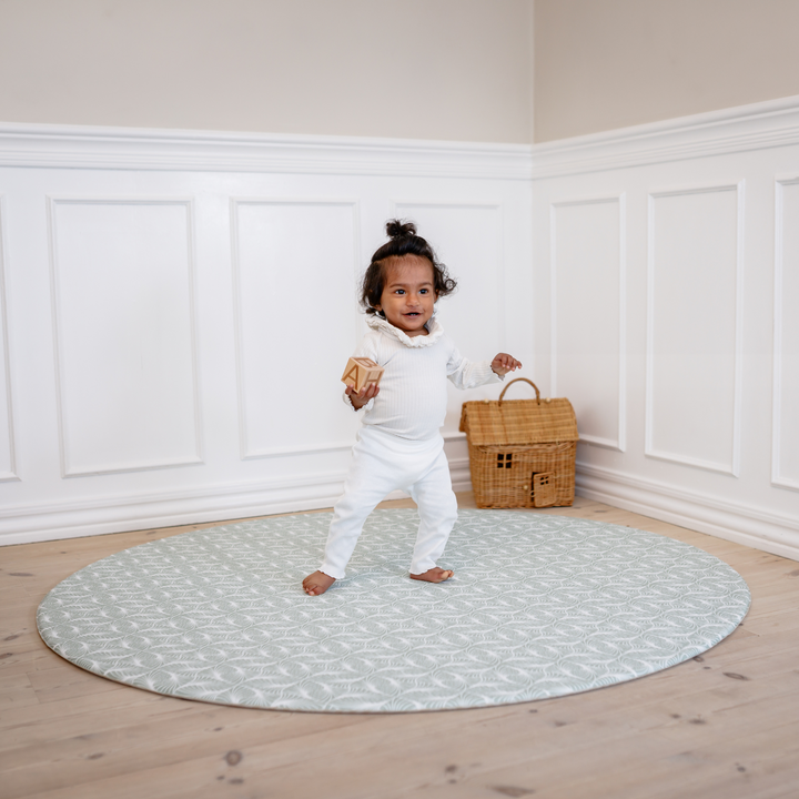 Thy (grøn) skumgulv legetæppe i Kompakt størrelse – perfekt til baby og tumling