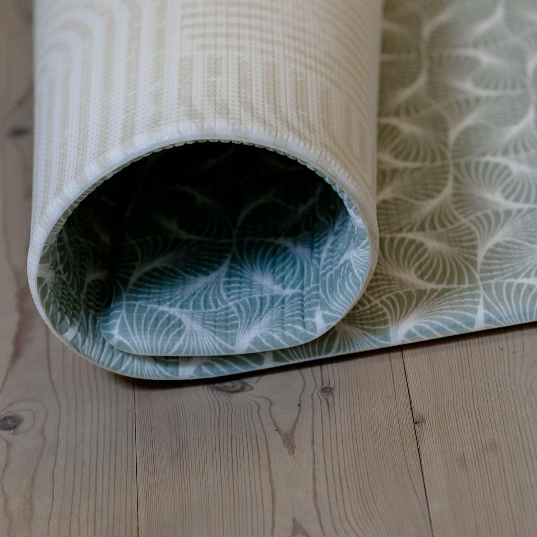 Thy (grøn) skumgulv – sikker og dekorativ legemåtte til børn i små størrelse