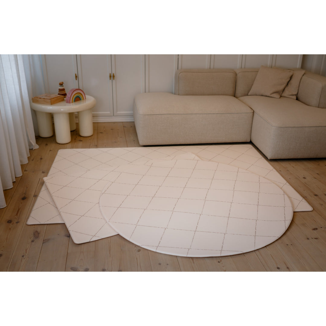 Alle størrelser af Little Ven legetæpper – stor, kompakt og rund skumgulv legemåtte i smukt nordic design.