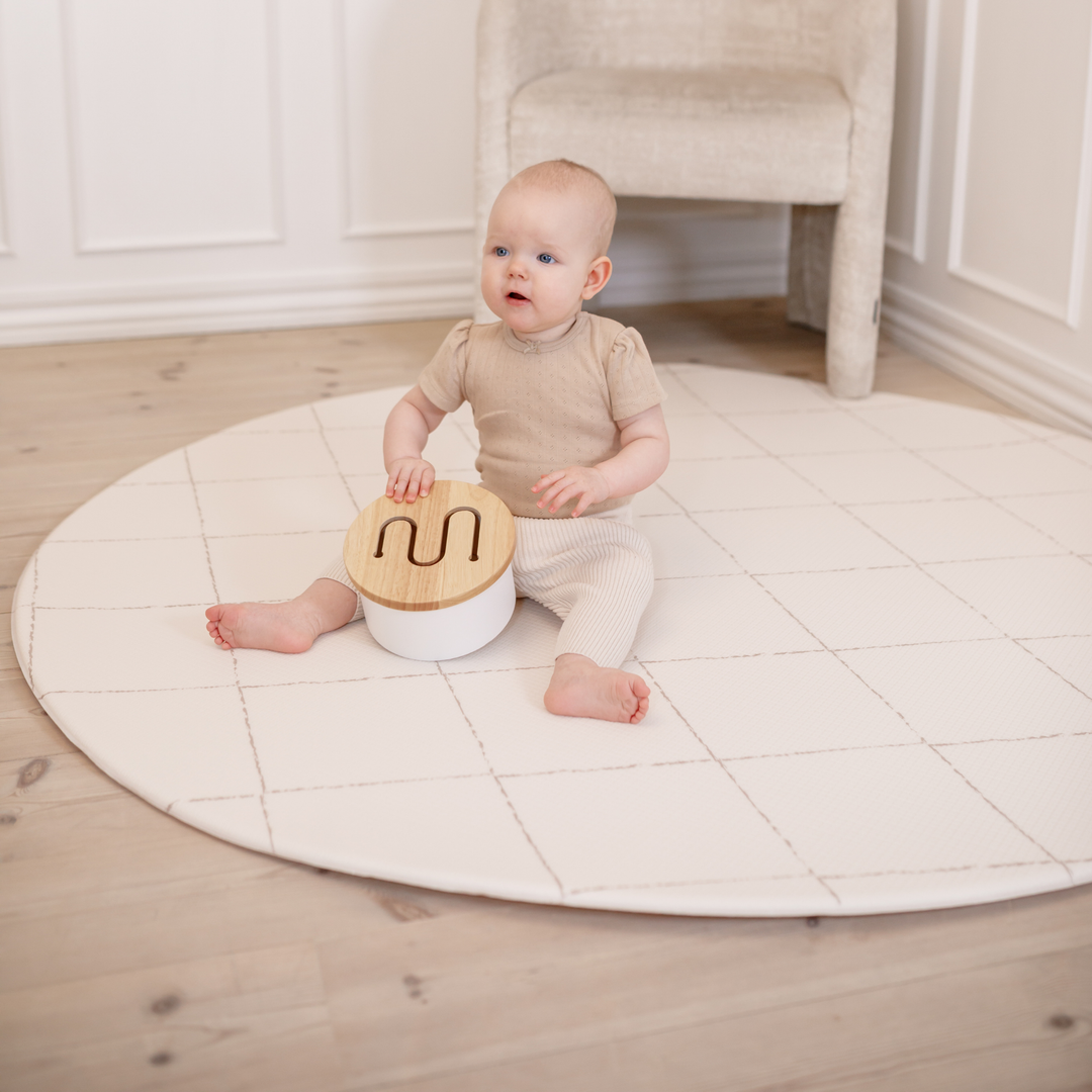 Atlas (store diamanter) legetæppe – vendbar skummåtte med moderne design og høj komfort