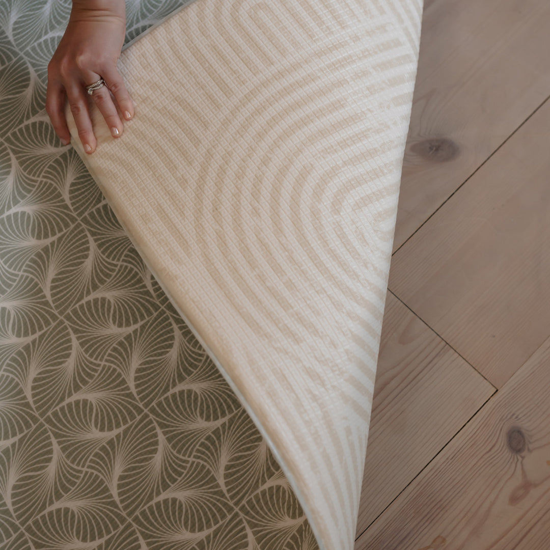 Thy (grøn) skumgulv legetæppe i Stor størrelse – perfekt til baby og tumling