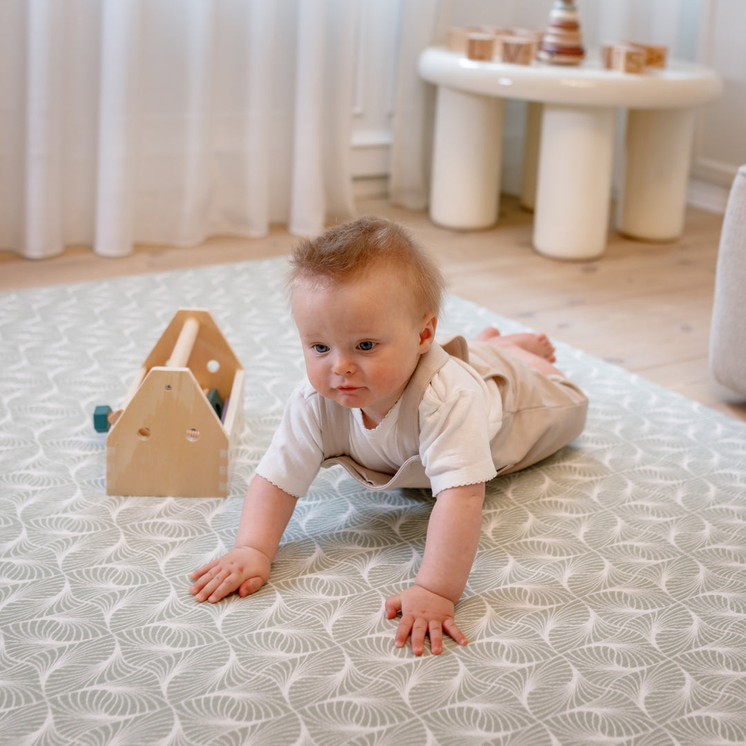 Thy (grøn) skumgulv legetæppe i Kompakt størrelse – perfekt til baby og tumling