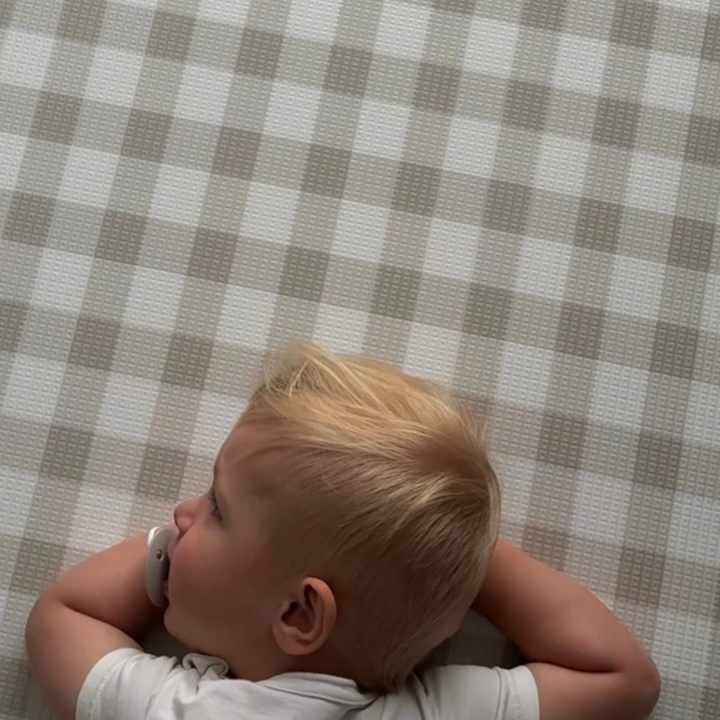 Gingham Dune Rund Legemåtte